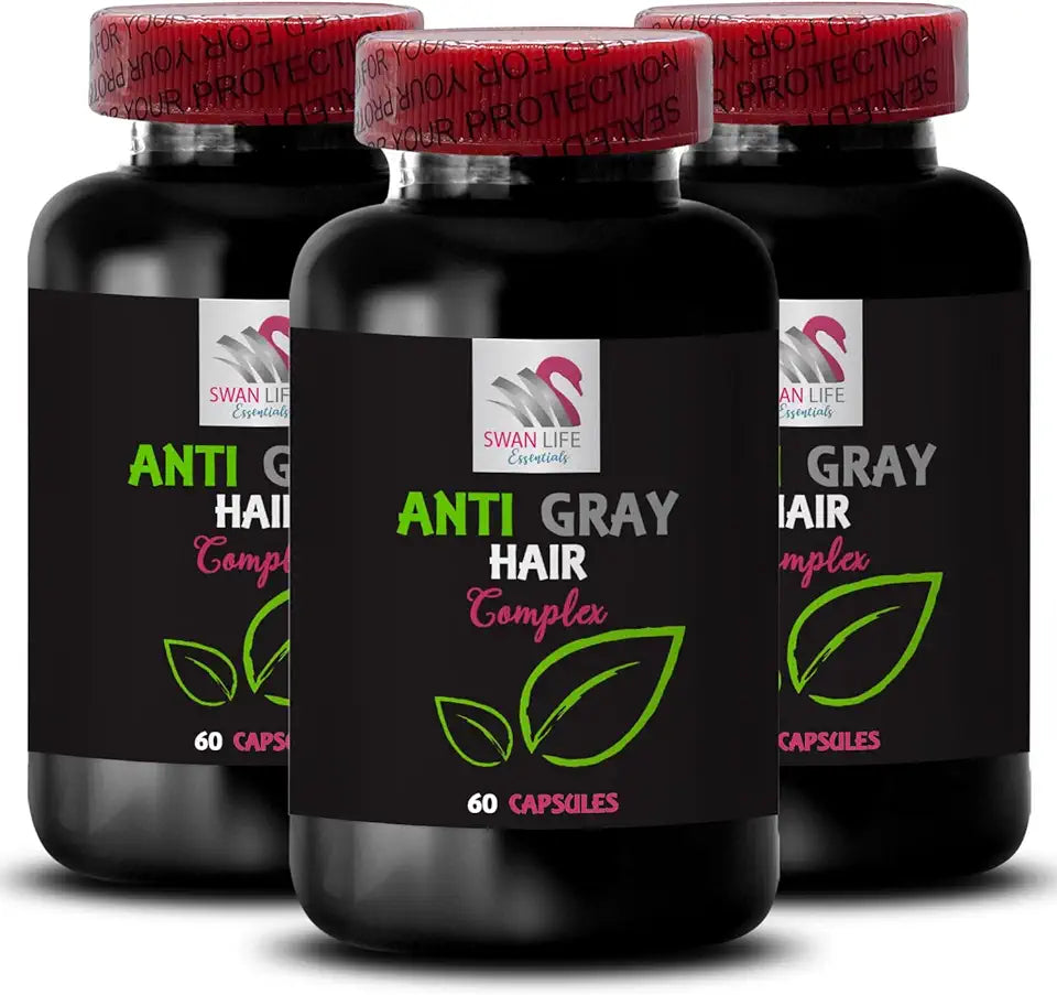 Anti Gray Hair Pills 180 Capsules D4681
