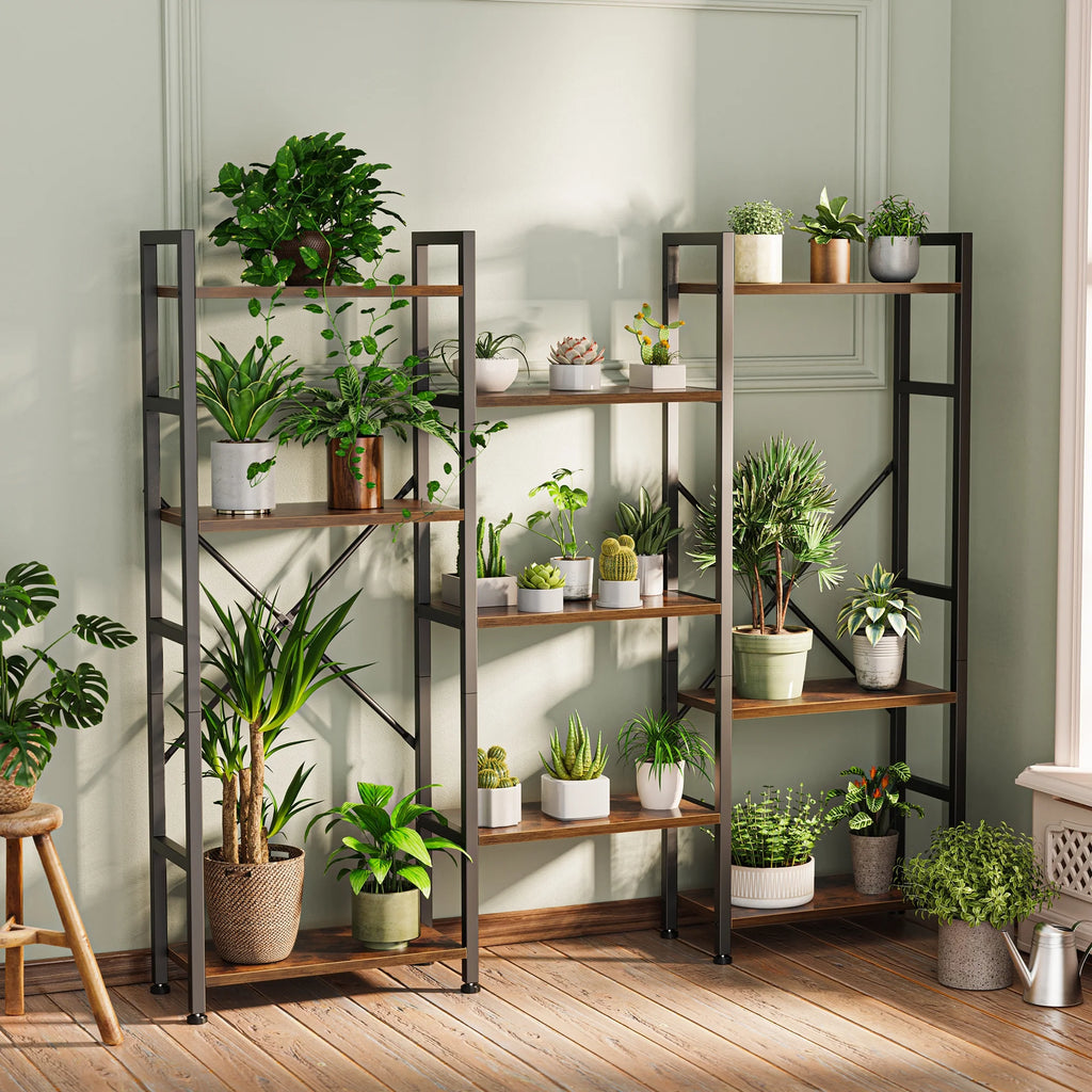 4 Tier Bookshelf with 11 Open Display Shelves I682819