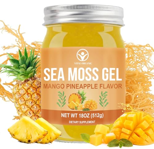 18 OZ Wildcrafted Sea Moss Gel Pineapple & Mango Flavor X7156