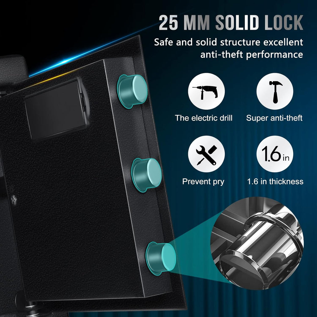 Fireproof Waterproof Safe Box with Lock and Fireproof Bag J5141