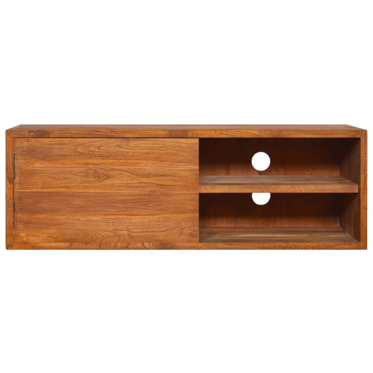 Wall-mounted Solid Wood Teak TV Stand D732366