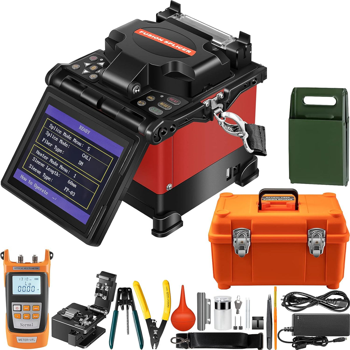 Automatic Focus Fiber Optic Fusion Splicer Kit I8286
