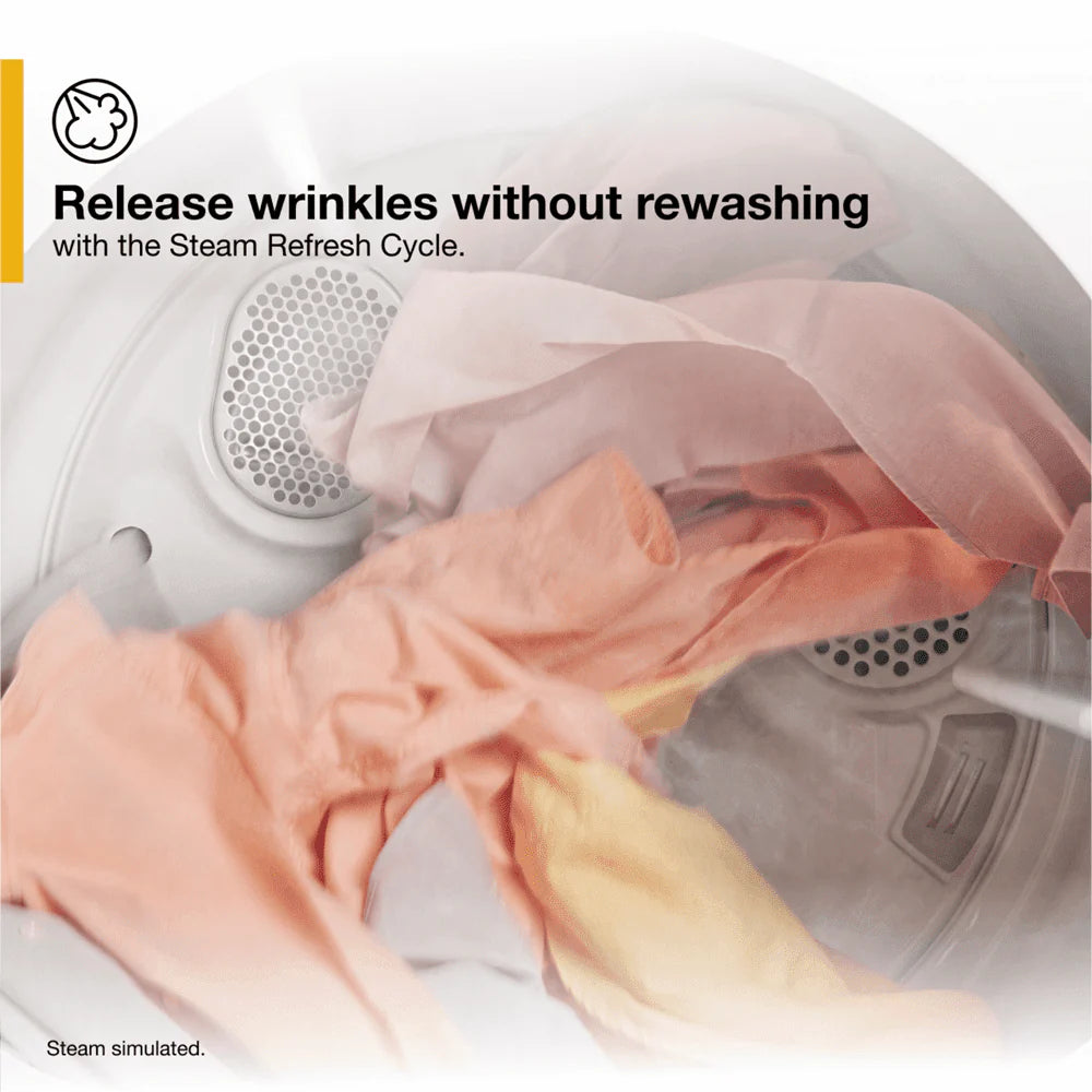 7.0 Cu. Ft. Top Load Electric Moisture Sensing Dryer with Steam E184677