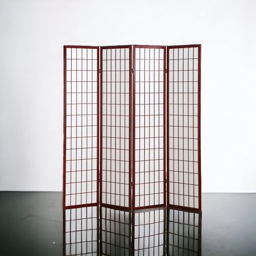 4 Panels 6ft High Japanese Style Room Divider J20920