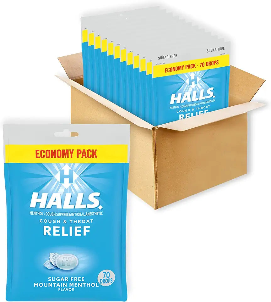 Sugar Free Menthol Cough Drops 840 Total Drops K568559