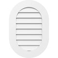 Vertical Round Ended Surface Mount PVC Gable Vent P8966