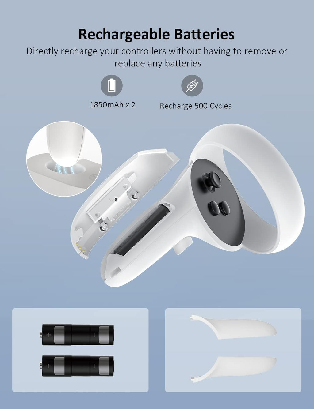 Charging Dock with LED Light, Headset Display Stand and Controller Mount X378