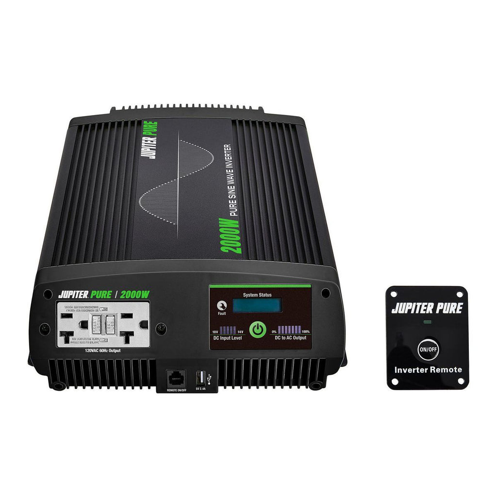 2000 Watt Continuous 4000 Watt Peak Pure Sine Wave Power Inverter X407945