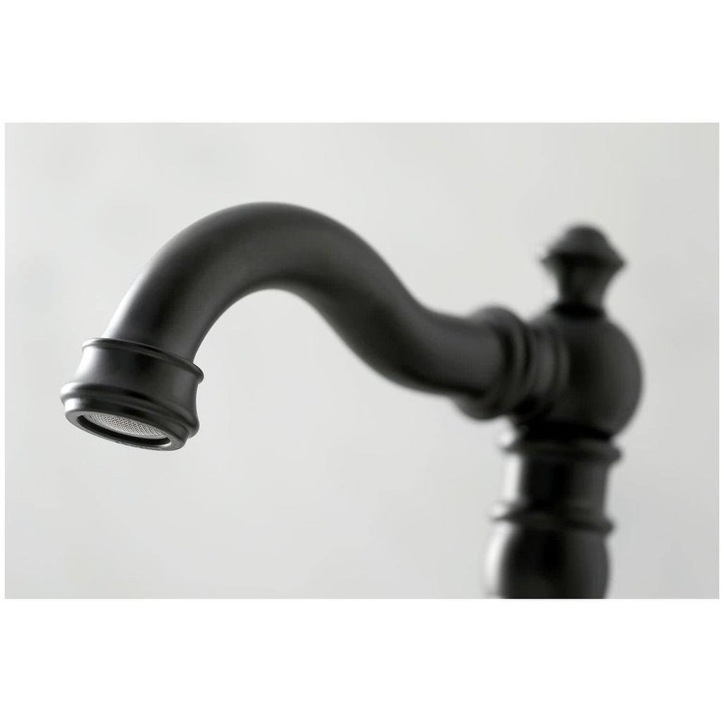 Widespread Bathroom Faucet, Black Stainless W840161