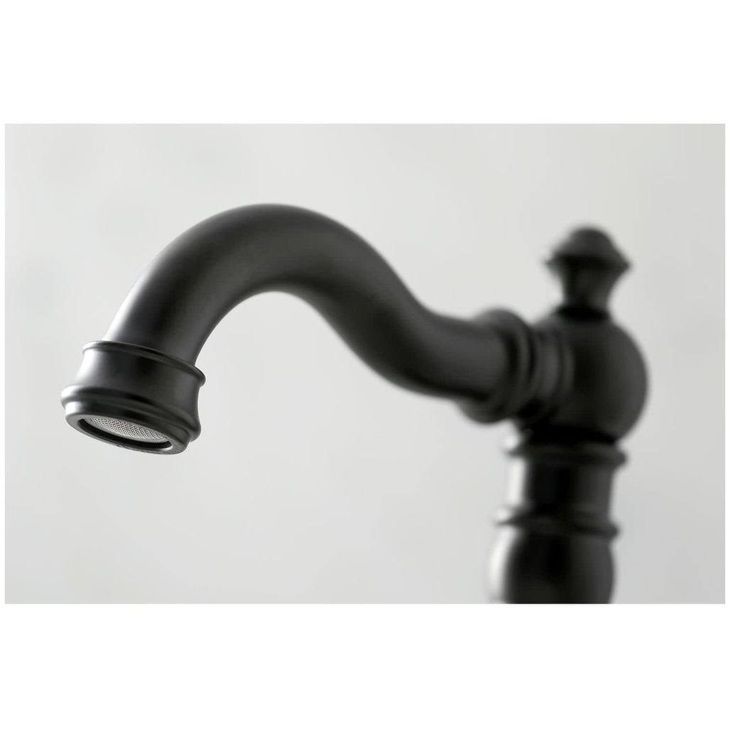 Widespread Bathroom Faucet, Black Stainless W840161