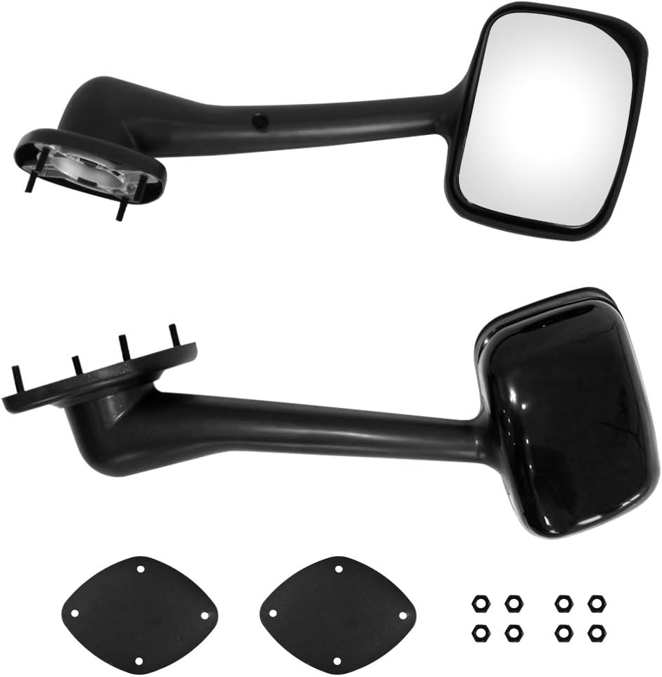 Black Hood Mirror Pair for Freightliner Cascadia Y297424