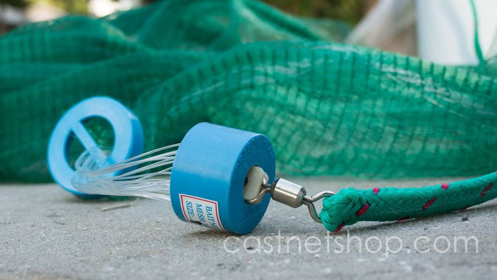 Green 1/2x22 Sq. Mesh 9 ft. Bait Cast Net F83914