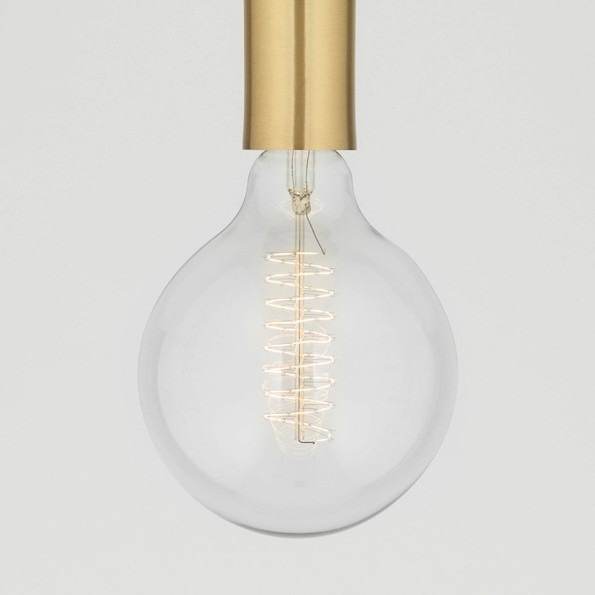 1 Light Large Flush Mount Aged Brass/Black V59887