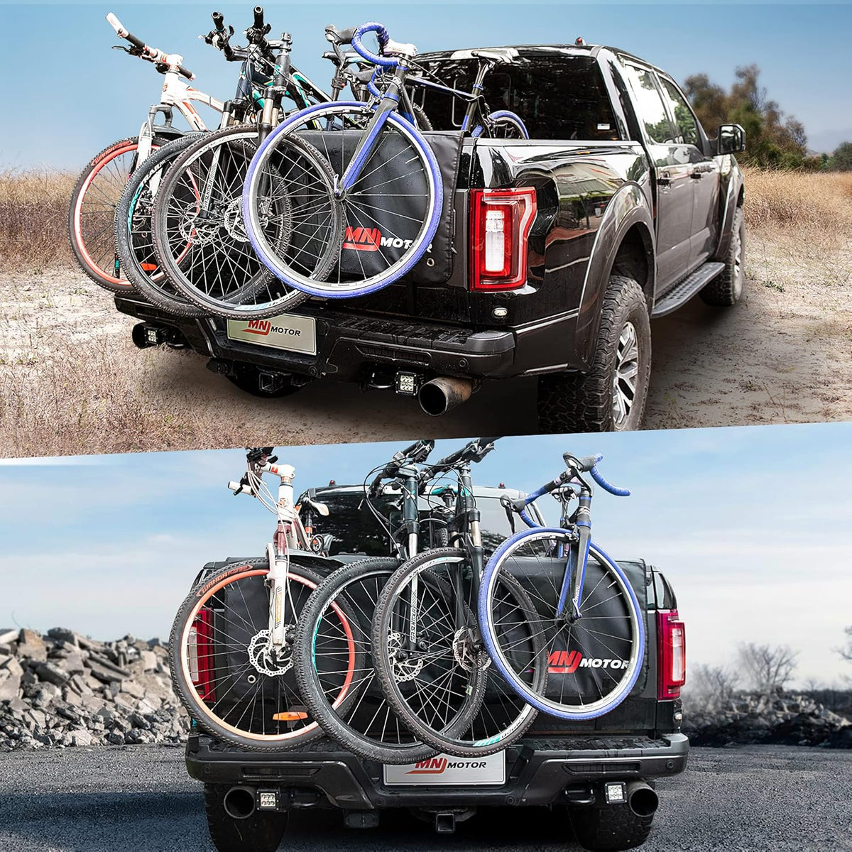 Truck Tailgate Bike Pad with Straps and Tool Pocket T2642