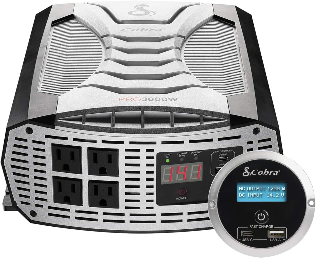 400W Power Inverter with 2 AC Outlets and 2 USB Ports F626