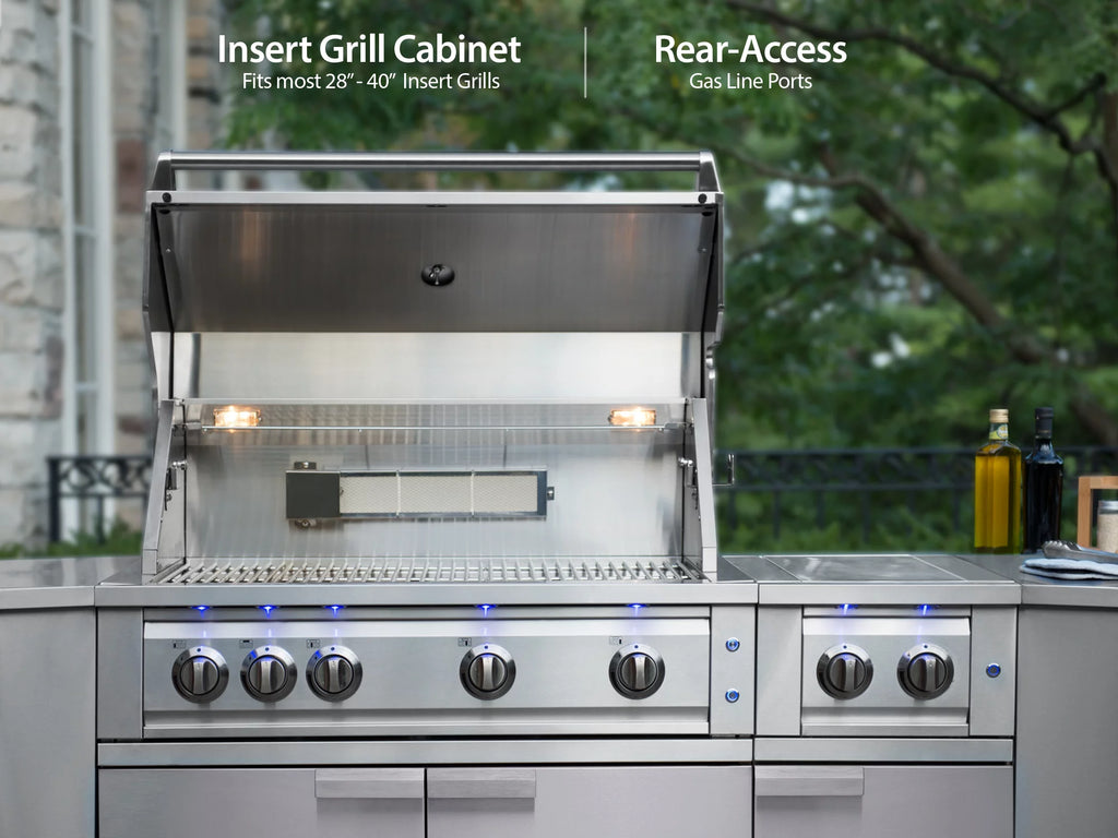 3 Piece Stainless Steel Outdoor Kitchen Cabinet Set Q169