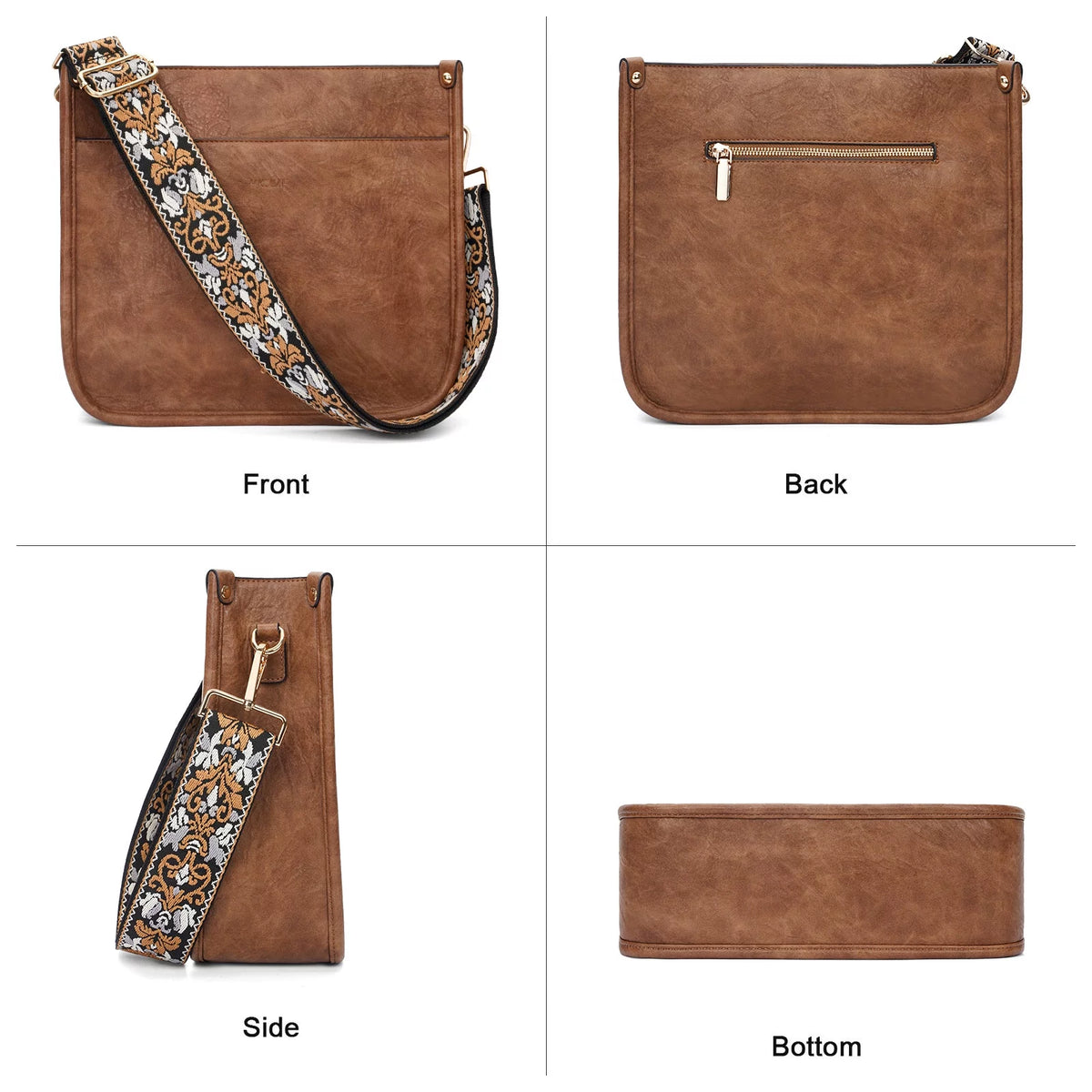 Leather Crossbody Bag and Wallet Set N1717