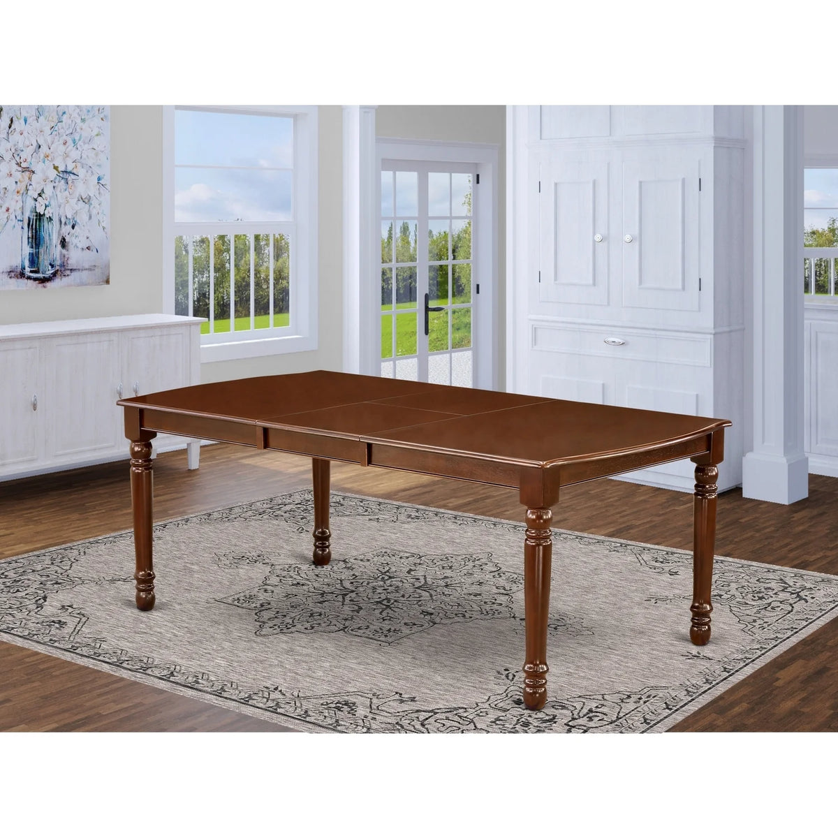 Mahogany Finish Dining Room Table With Butterfly Leaf N569815