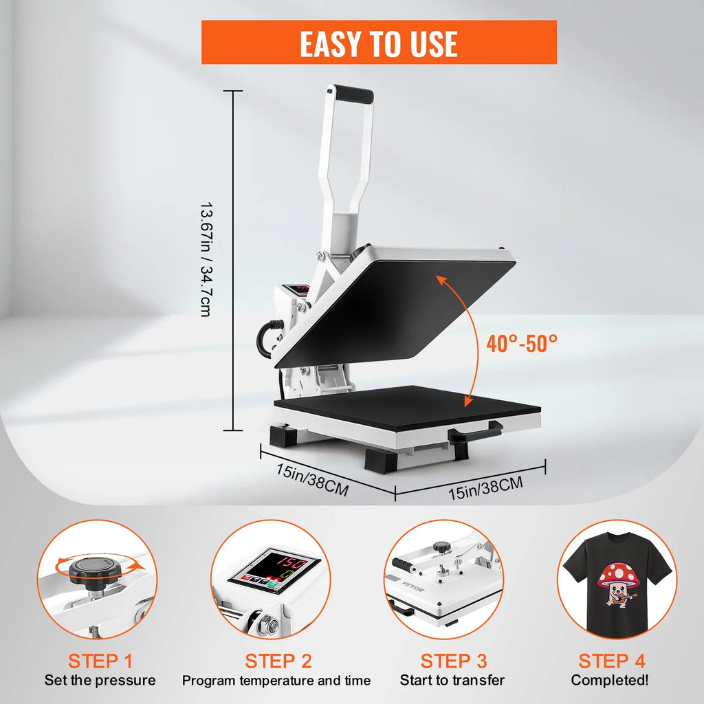 15"x15" Swing Away Heat Press Machine R89808