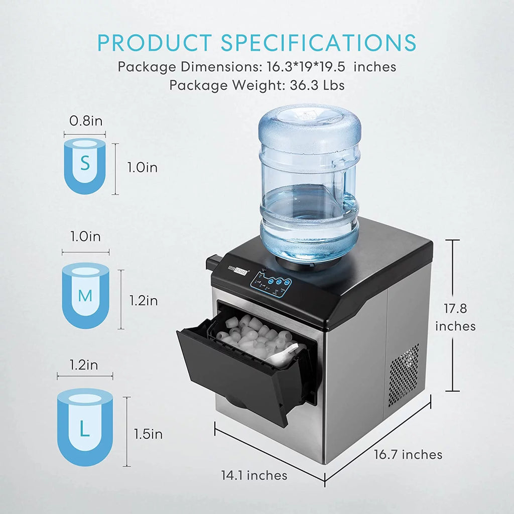2 in 1 Countertop Ice Maker with Water Dispenser O674