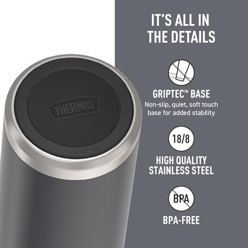 Stainless Steel Vacuum Insulated Water Bottle with Screw Top Lid 32 Ounce I99154