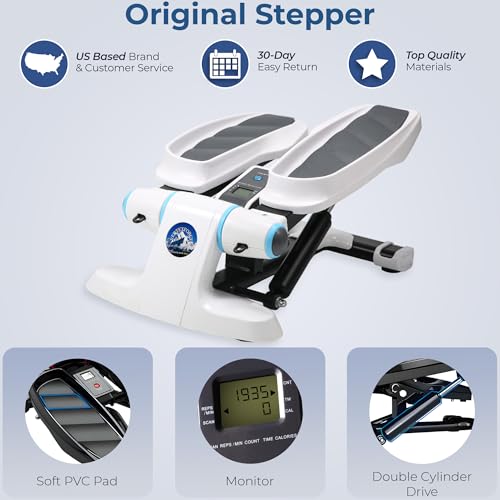 Adjustable Height Mini Stepper with Resistance Bands X934057