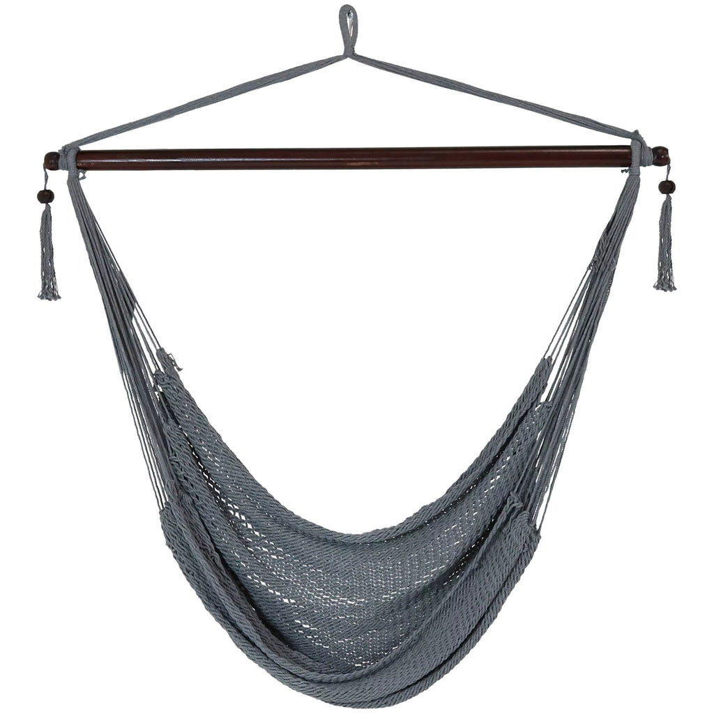 Rope Hanging Hammock Chair Swing - Gray T293396