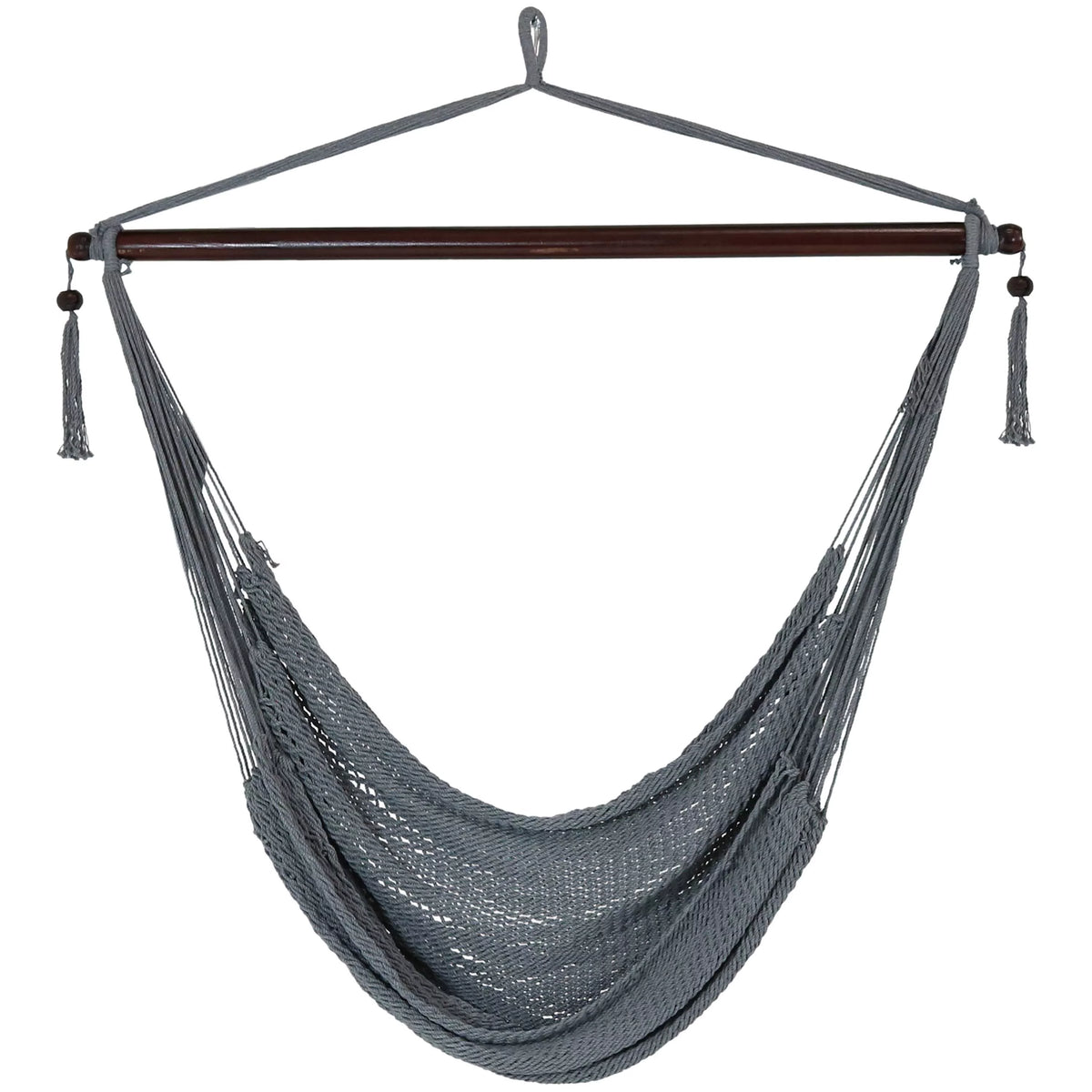 Rope Hanging Hammock Chair Swing - Gray T293396