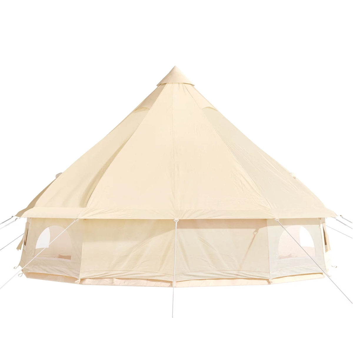 4-Season 8-10 People Waterproof Cotton Canvas Bell Tent E35508