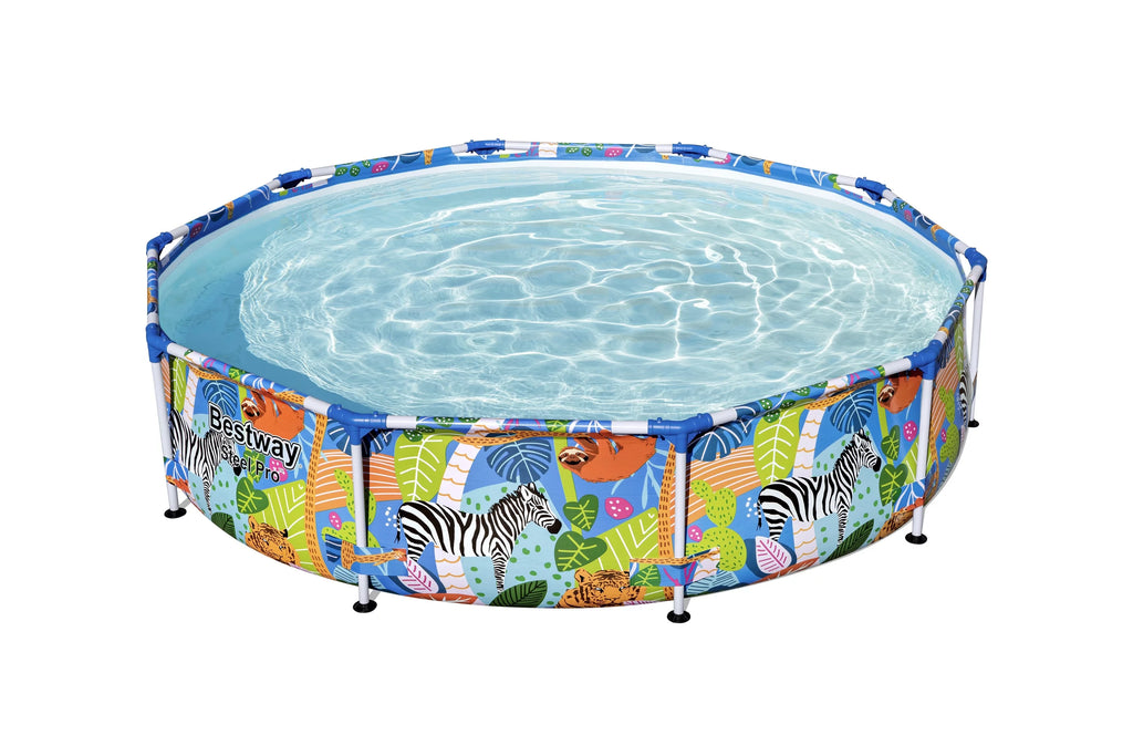 10 ft. x 26 in. Round Metal Frame Above Ground Pool J97322