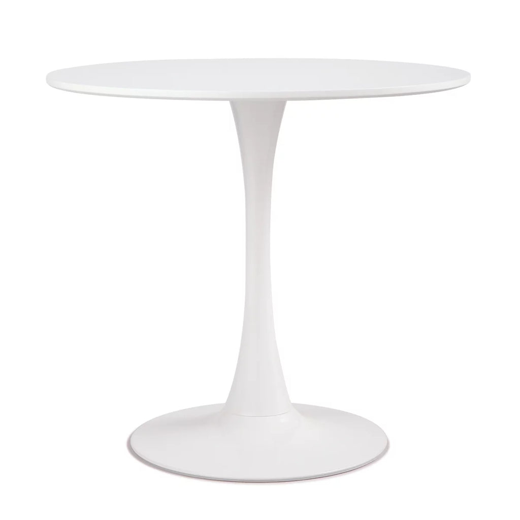 Round Pedestal Dining Table White D18237