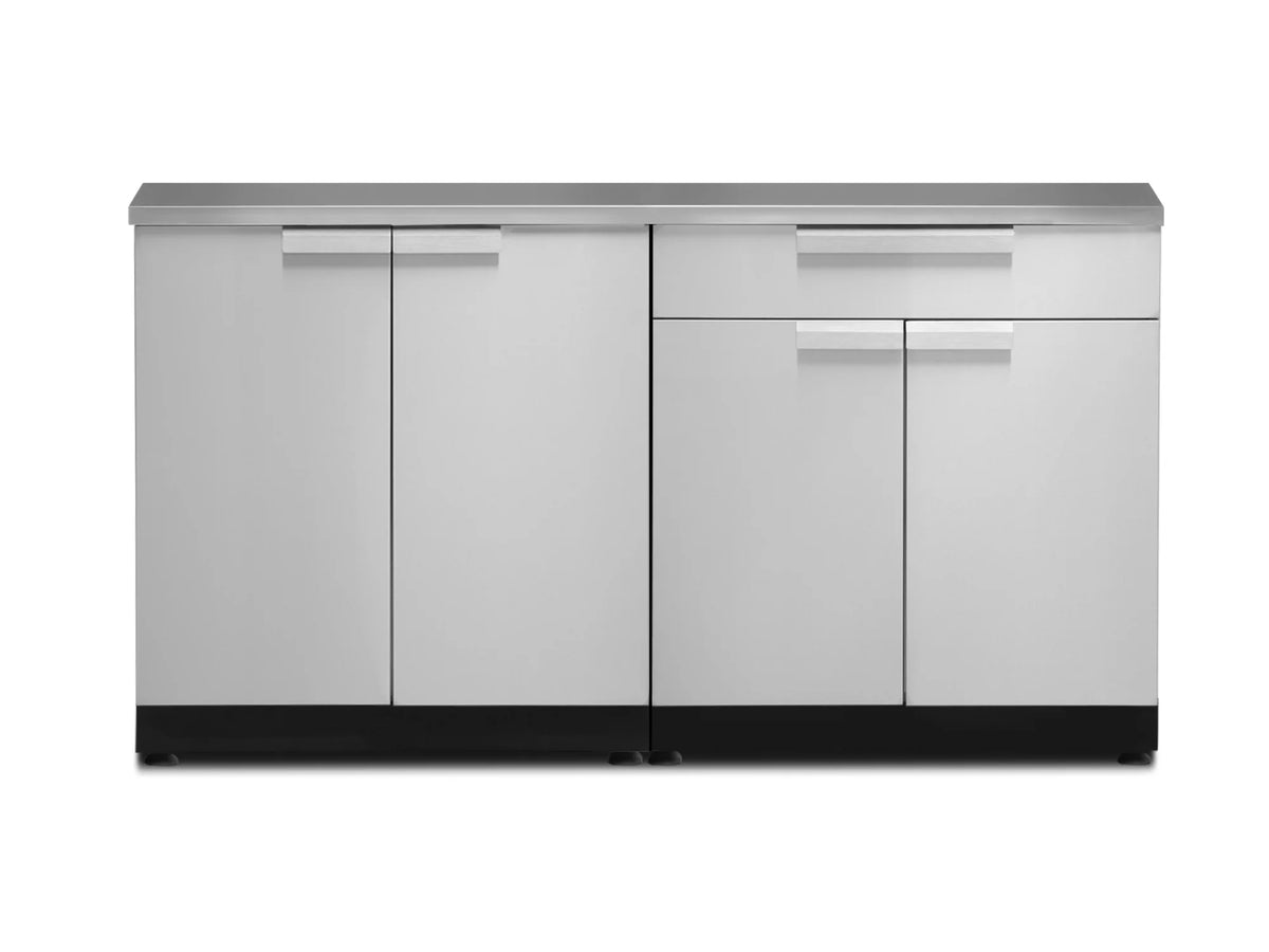 3 Piece Stainless Steel Outdoor Kitchen Cabinet Set Q169