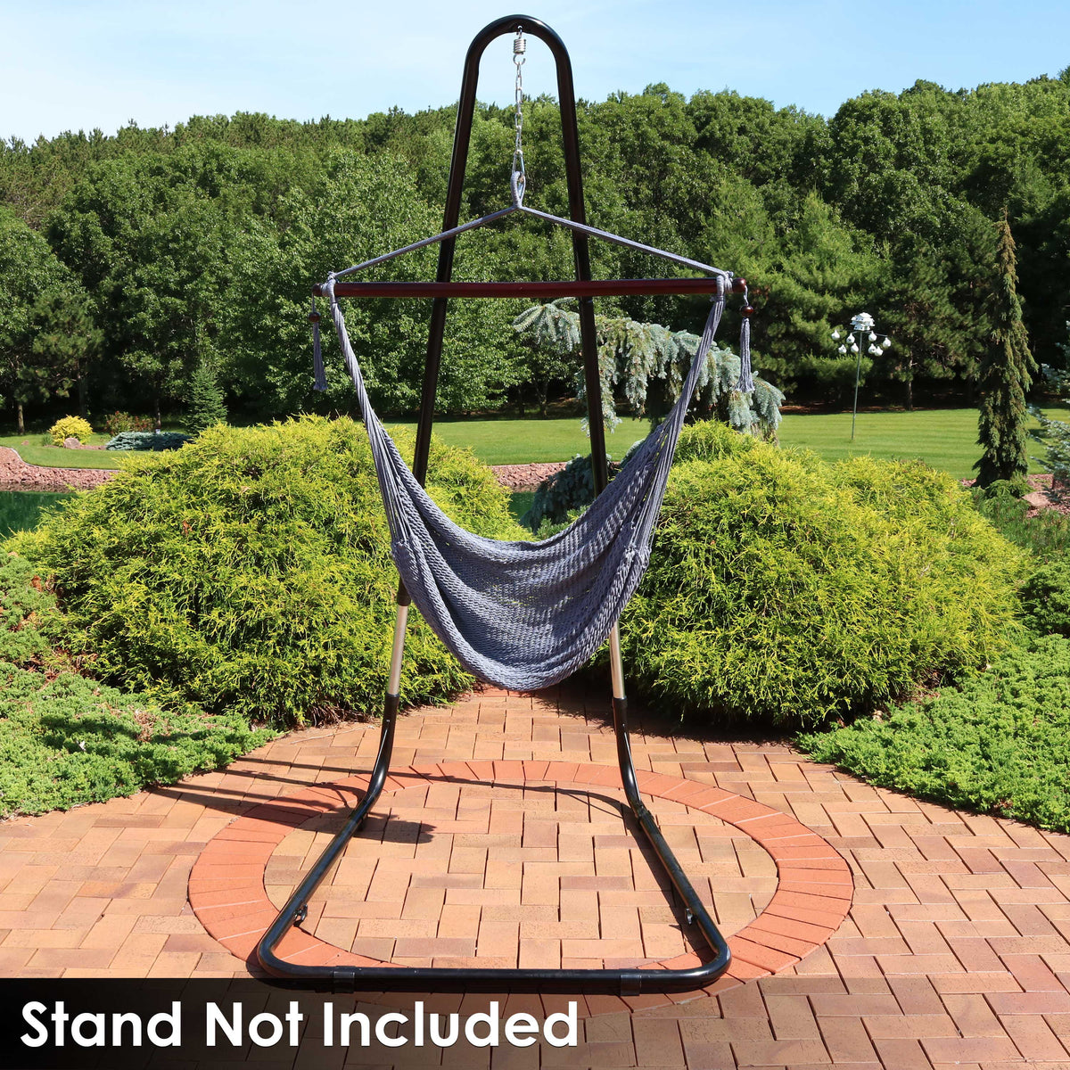 Rope Hanging Hammock Chair Swing - Gray T293396