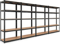 Black 5 Tier Steel Storage Shelves F591413
