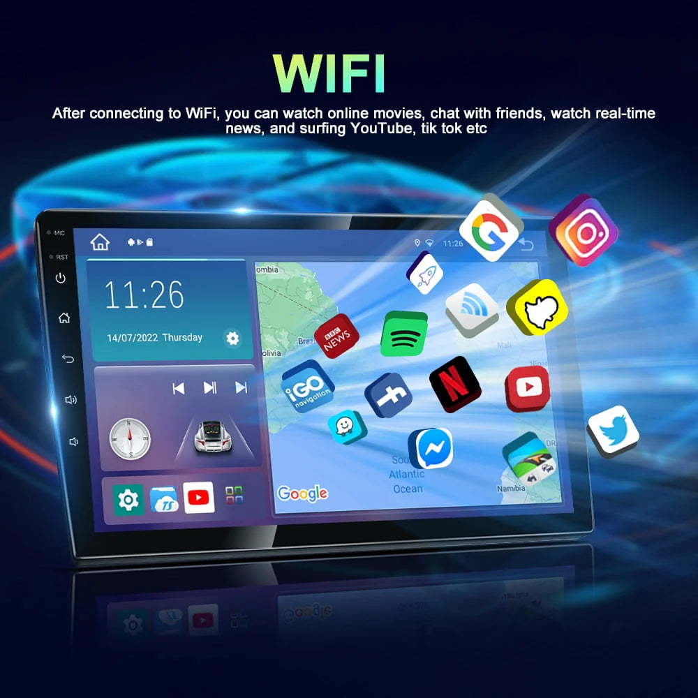 Android 12 Car Stereo Player with Backup Camera P814