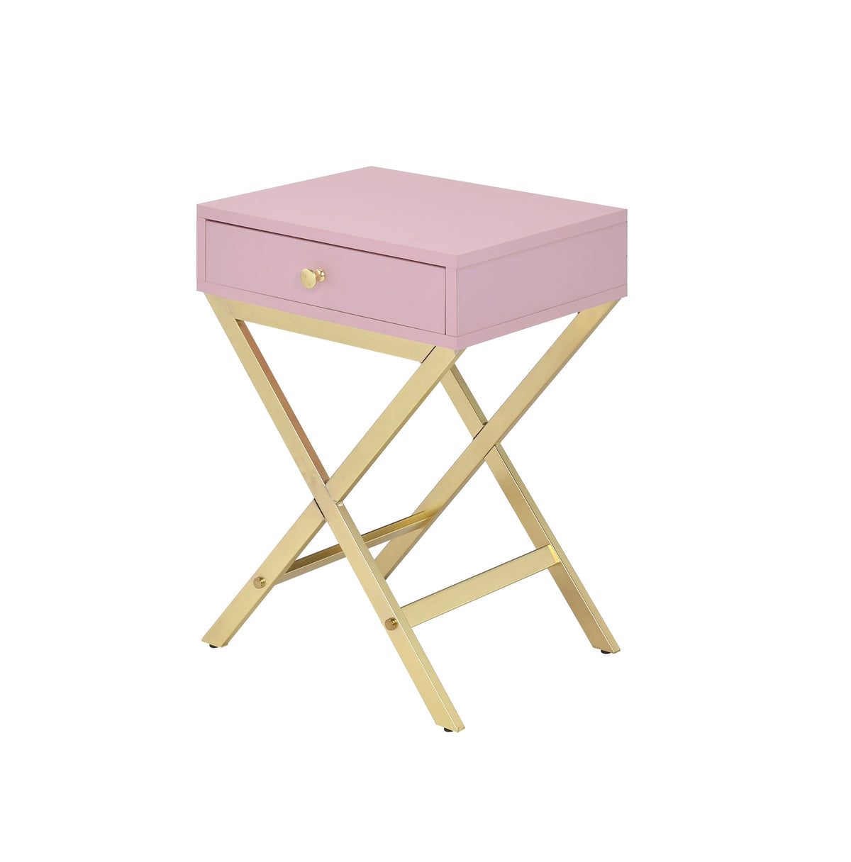 Pink & Gold Side Table D650