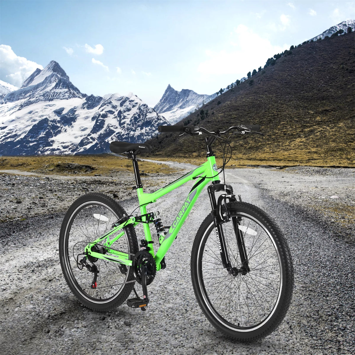 Blue 21-Speed Disc Brakes Mountain Bike D3252