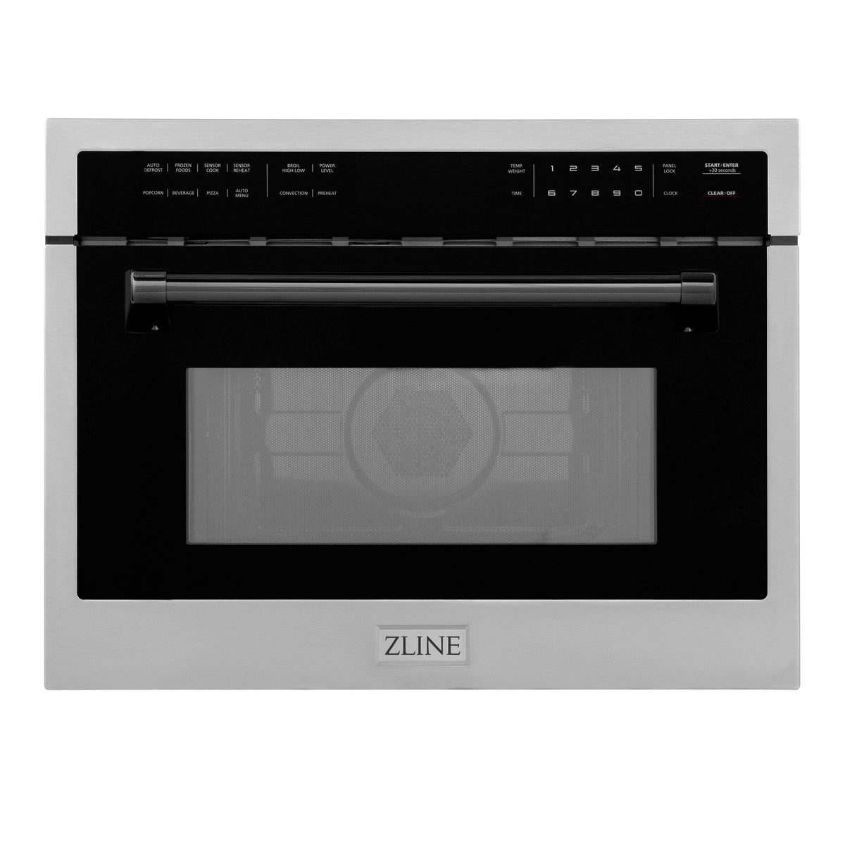 24 1.6 cu ft. Built-in Convection Microwave Oven in Stainless Steel with Black Accents E40909