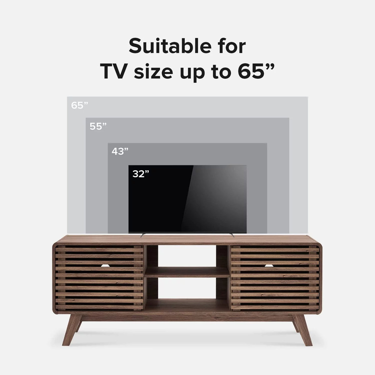 59 Mid-Century Modern TV Stand Console X599534