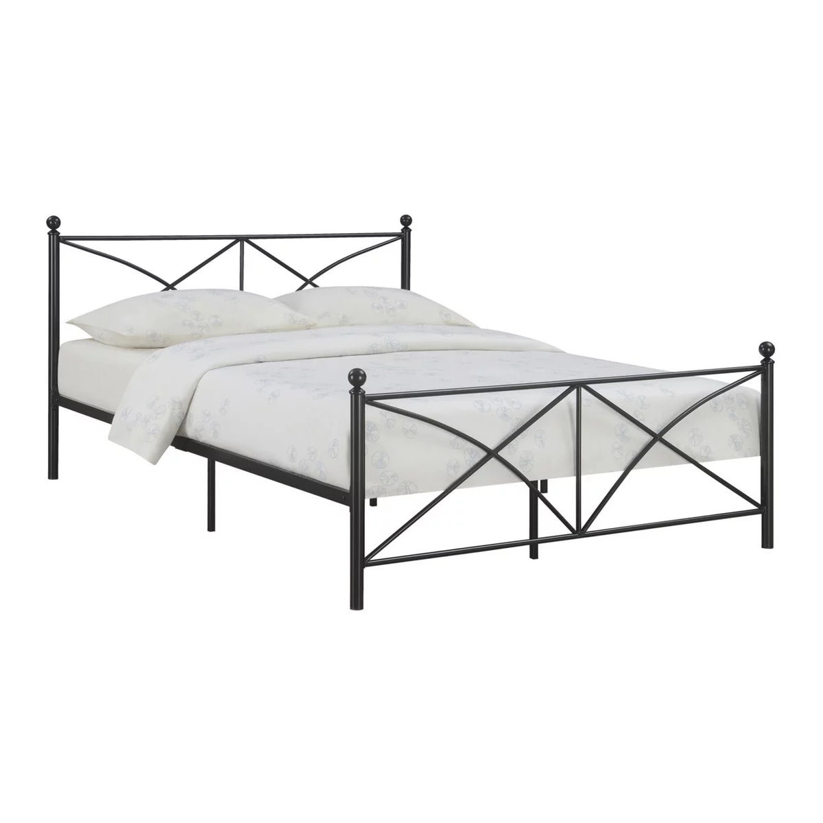Queen Size Black Metal Bed D82769