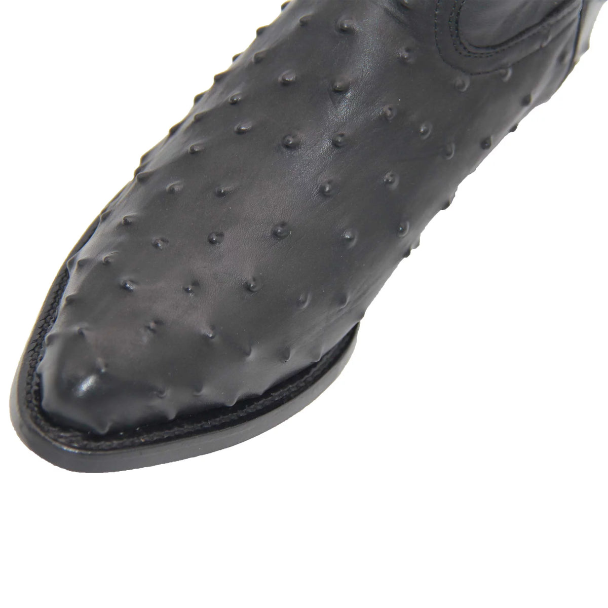 Leather Ostrich Quill Print Cowboy Boot B252459