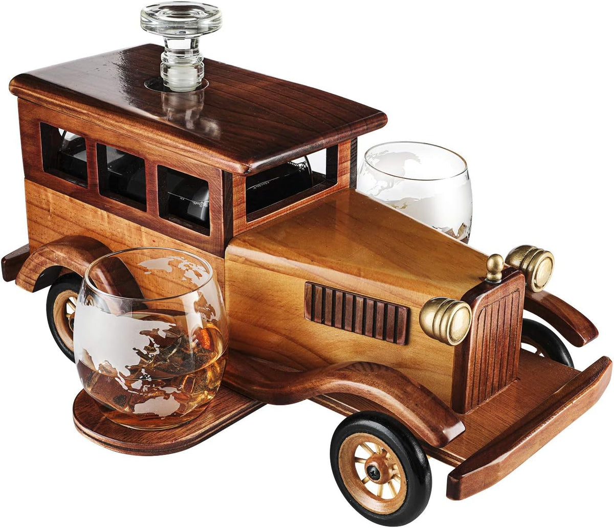 Whiskey Decanter Set with 750ml Decanter and 2 10oz Tumbler Glasses R588
