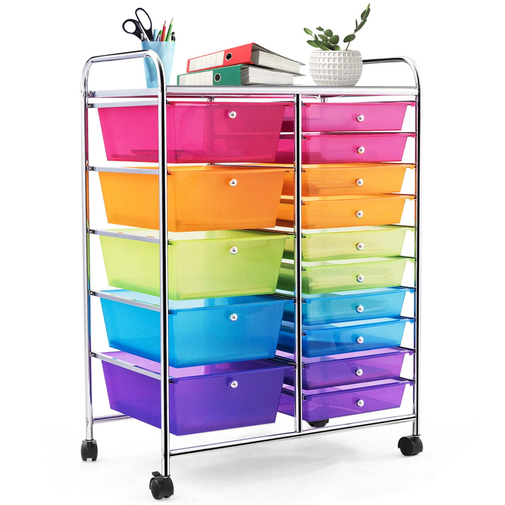 15 Drawer Rolling Storage Cart Organizer P221632