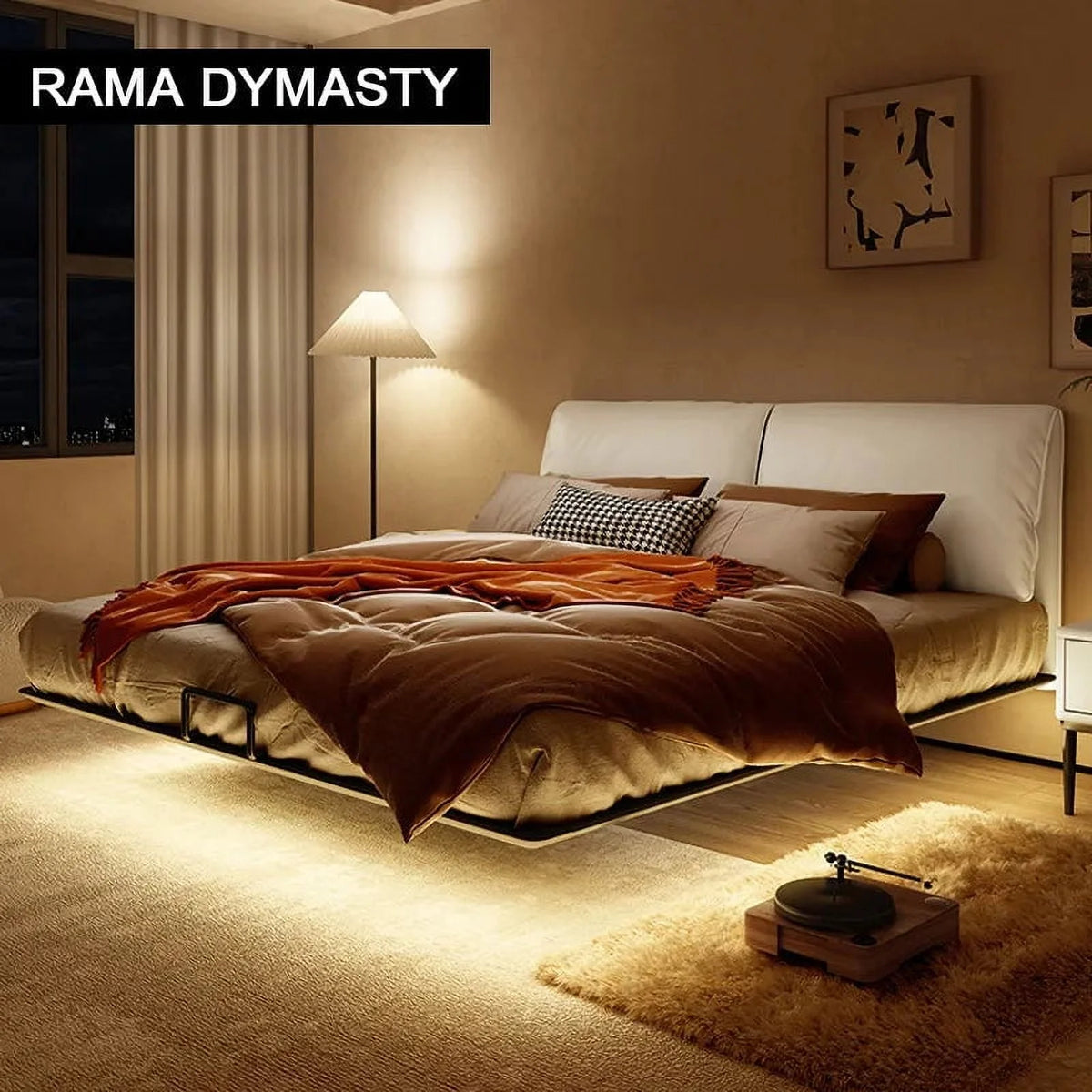 Leather Double Bed N744527