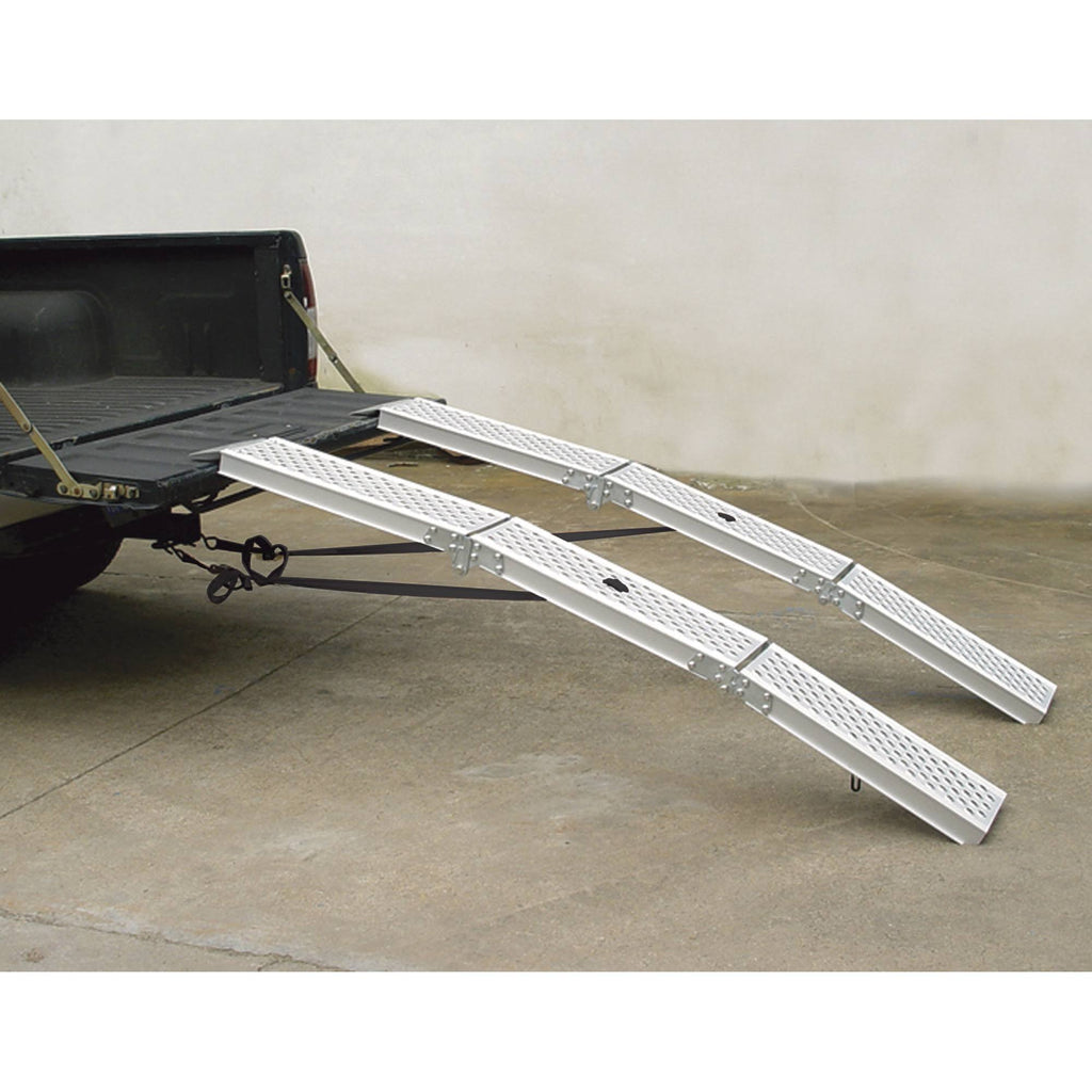 Folding Arched Aluminum Loading Ramp Set 1,000-Lb. Capacity I3579