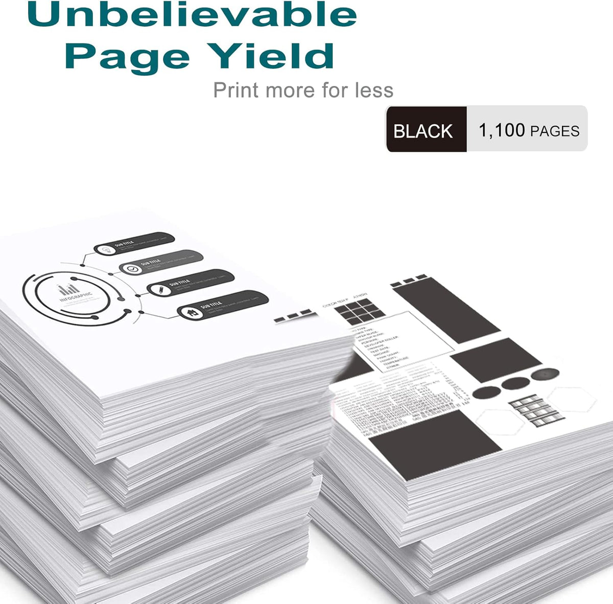 2 Pack Black Compatible Toner Cartridge O41076