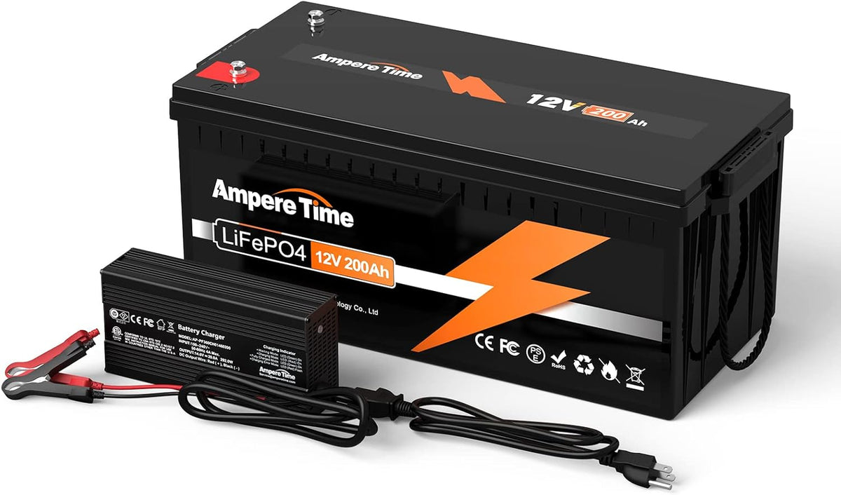 12V 300Ah LiFePO4 Battery with 20A Charger D616144