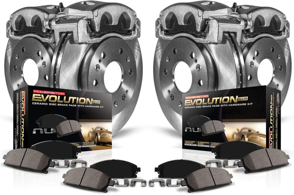 Front and Rear Caliper Kit with Ceramic Brake Pads O759831