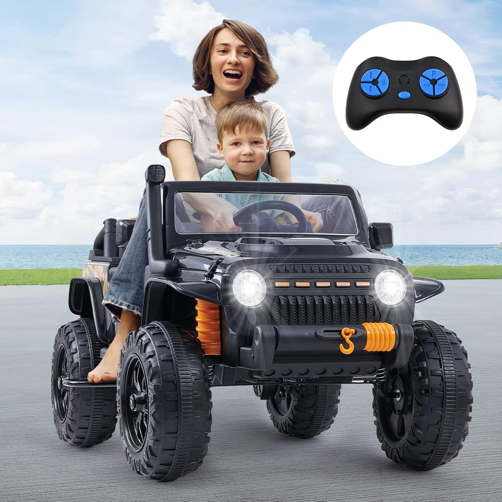 Black Kids Ride On Car with Parent Remote Control B291541