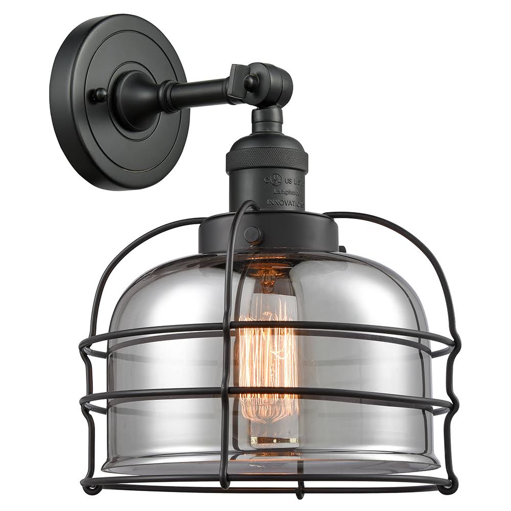 1 Light Semi-Flush Mount Black Antique Brass N6682
